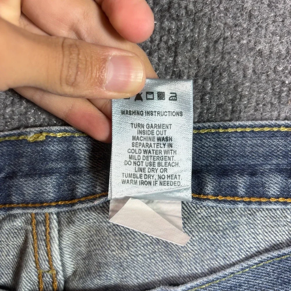 Cinch White Label 013 Jeans Men's 38x36 Blue Denim Straight Relaxed-Fit Faded